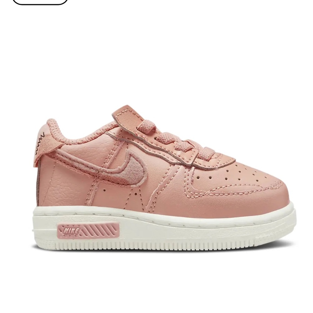 Nike baby toddler FORCE 1 FONTANKA TD LIGHT MADDER ROOT Kids Coral Pink Sneakers